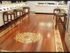 Commercial Hardwood Floor with Border & Medallion - Jewelry Store